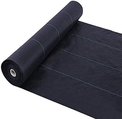 Unkraut-Mattierung der Geotextilien-130gsm unter Straßenbetoniermaschinen-Kieseln arbeiten Antiunkraut-Matte im Garten