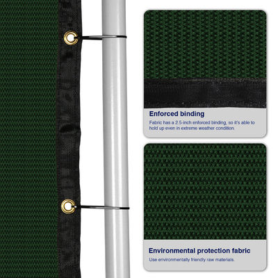 Kettenglied-Zaun-Screening Fabric Sport-Ball-Tennisplatz-Windschutz, der das PET knotenlos fängt